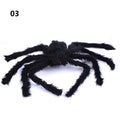 Super big plush spider made of wire and plush black and multicolour style for party or halloween decorations 1Pcs 30cm,50cm,75cm - GoJohnny437