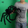 Super big plush spider made of wire and plush black and multicolour style for party or halloween decorations 1Pcs 30cm,50cm,75cm - GoJohnny437