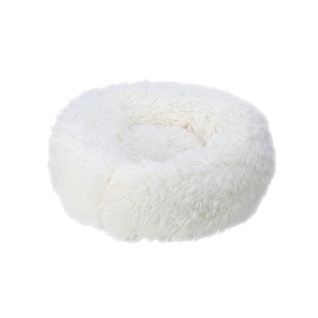 Super Soft Pet Bed Kennel Dog Round Cat Winter Warm Sleeping Bag Long Plush Puppy Cushion Mat Portable Cat Supplies 46/50/60cm - GoJohnny437