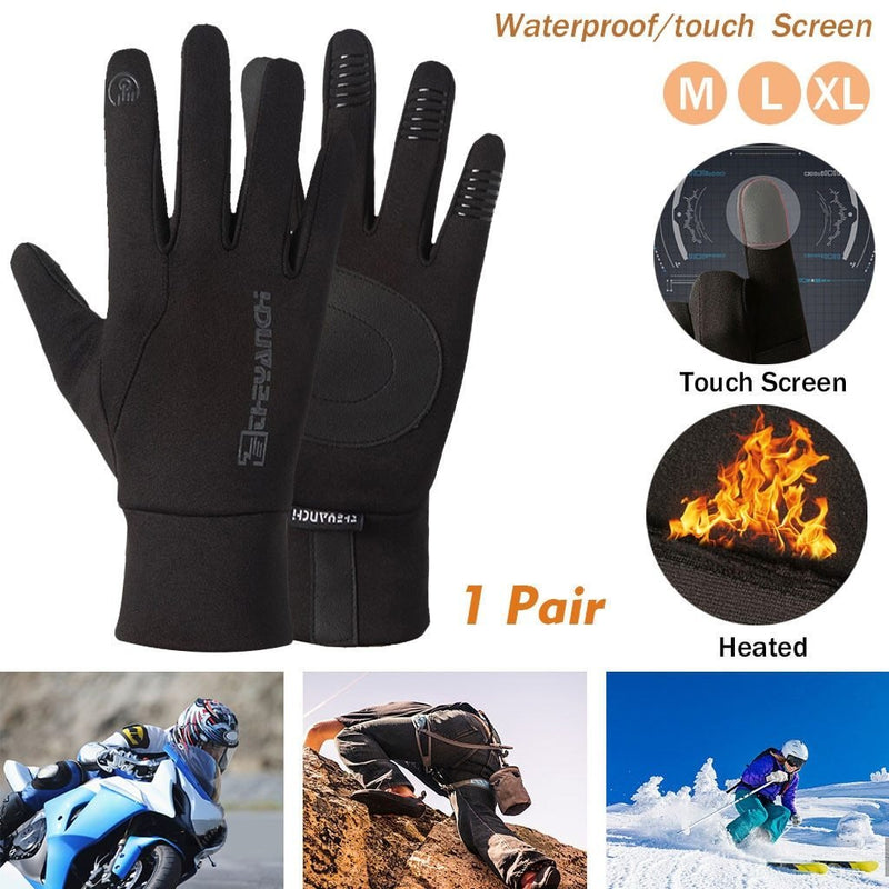 Thermal Ski Gloves Men Women Winter Skiing Fleece Gloves Unisex Outdoor Sports Waterproof Windproof Screen Induction Glove - GoJohnny437