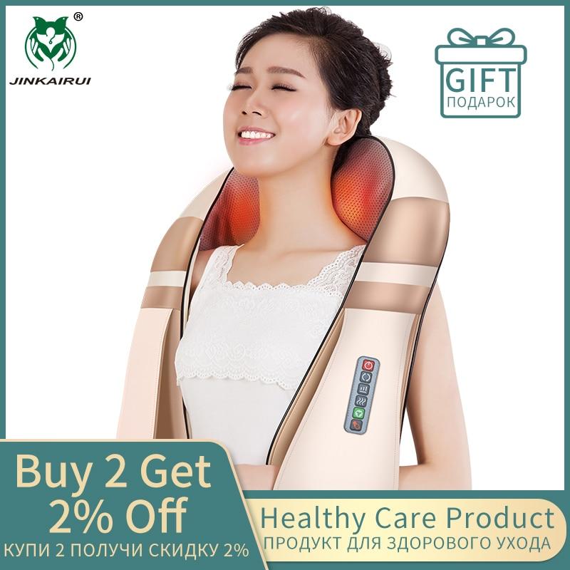 U Shape Electrical Shiatsu Body Shoulder Neck Massager Back Infrared 4D kneading Massage Car Home Best Gift HealthCare - GoJohnny437