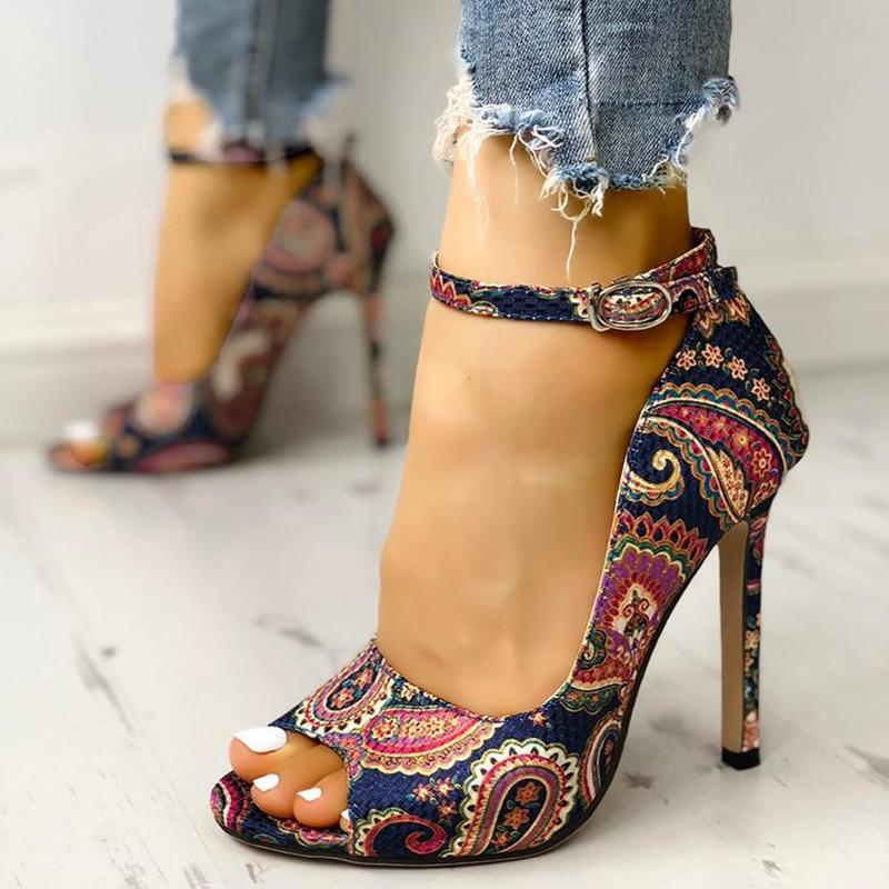 Women High Heels Pumps Sandals Fashion Summer shoes woman Sexy Ladies Increased Stiletto Super Peep Toe shoes - GoJohnny437