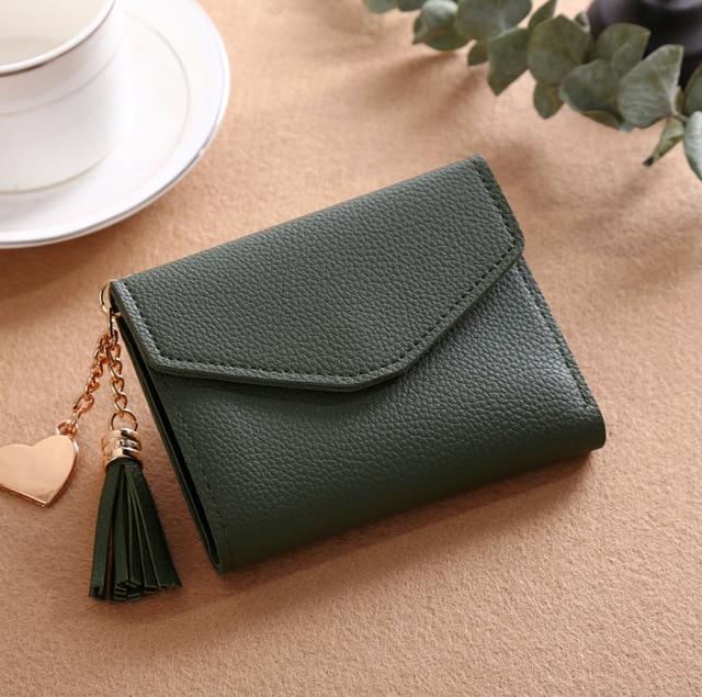 Women Long Wallet Tassel Fashion Coin Purse Card Holder Wallets Female Clutch Money Bag PU Leather Wallet - GoJohnny437